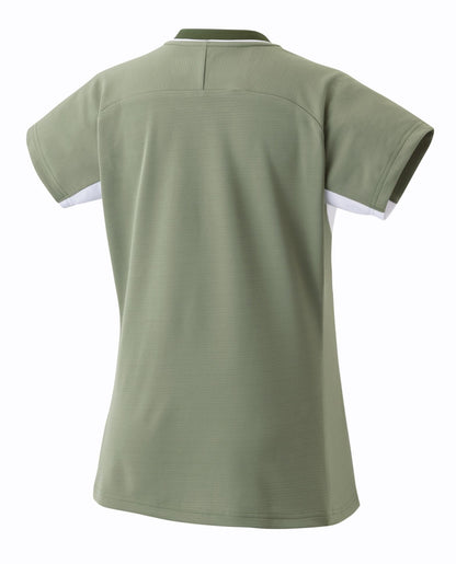 YONEX WOMEN'S BADMINTON CREW NECK SHIRT # 20769EX LIGHT OLIV
