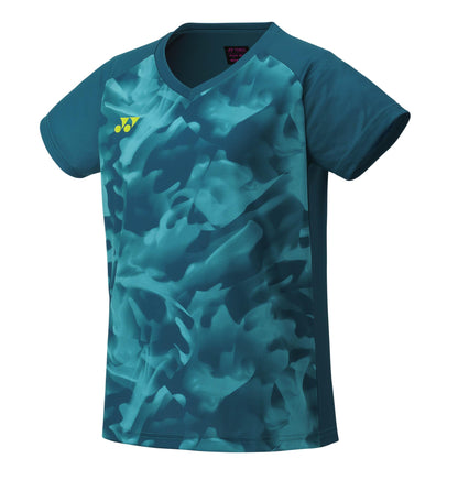 YONEX WOMEN'S CREW NECK SHIRT # YW0033EX BLUE GREEN 2XL