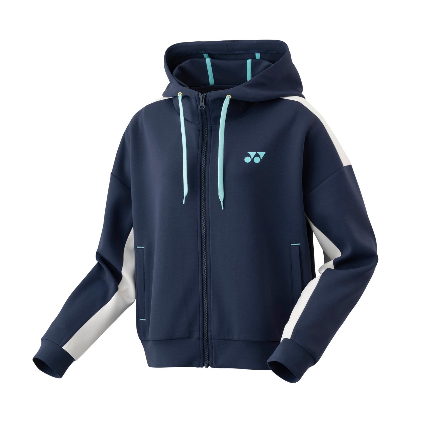 YONEX WOMEN SWEAT FULL ZIP HOODIE # 57080EX CRYSTAL BLUE 2XL