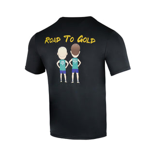 YONEX MENS R-NECK TEE # RM-S092-2810-MYOPN24-S JET BLACK-AAR