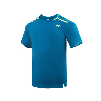 YONEX MEN'S TENNIS CREW NECK SHIRT # 10559EX BLUE GREEN 2XL