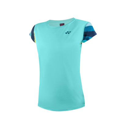 YONEX WOMEN'S TENNIS CREW NECK SHIRT # 20754EX CYAN 2XL