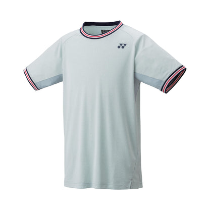 YONEX MEN'S BADMINTON CREW NECK SHIRT # 10578EX CRYSTAL BLUE