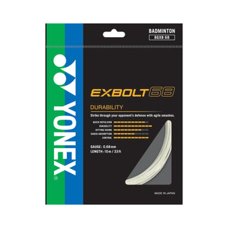YONEX BADMINTON STRING EX-68 DURABILITY & SMASH # BGXB68 BLA