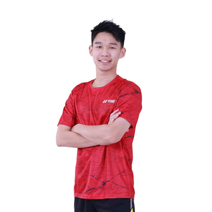 YONEX MENS ROUND NECK T-SHIRT # RM-S092-2666-ESS-S DEEP DEPT
