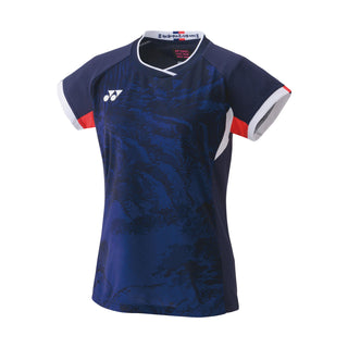 YONEX WOMEN'S BADMINTON CREW NECK SHIRT # 20794EX NAVY/BLUE
