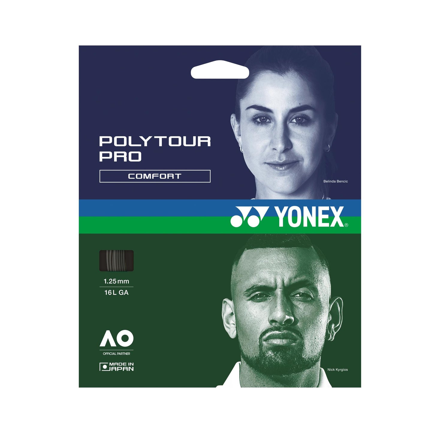YONEX TENNIS STRING #PTGP125 BLUE