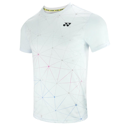 YONEX MEN'S ROUND NECK T-SHIRT # RM-S092-2517-CC6-23-S FIERY