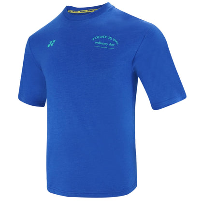 YONEX MEN'S ROUND NECK T-SHIRT # RM-S092-2514-CC6-23-S BLUE