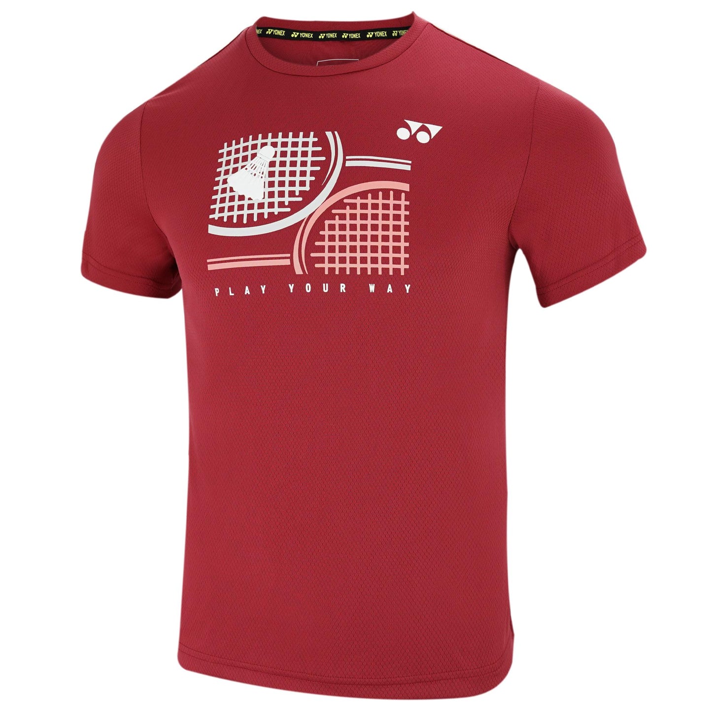 YONEX MEN'S ROUND NECK T-SHIRT # RM-S092-2512-CC6-23-S PEACO