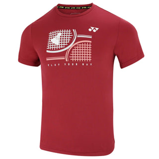YONEX MEN'S ROUND NECK T-SHIRT # RM-S092-2512-CC6-23-S PEACO