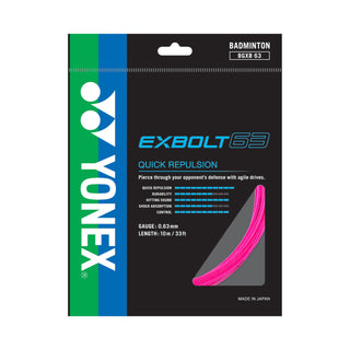 YONEX BADMINTON STRING EXBOLT 63 # BGXB63 BLACK