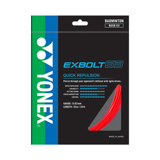 YONEX BADMINTON STRING EXBOLT 63 # BGXB63 BLACK