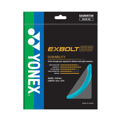 YONEX BADMINTON STRING EX-68 DURABILITY & SMASH # BGXB68 BLA