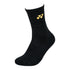 YONEX MEN'S SOCKS  # SSM-1855-MP6-SR BLACK/YELLOW 1IN1