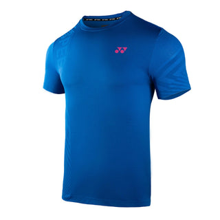 YONEX TEXTILE ROUND NECK MEN #  RM-Z012-2584-ACT33-S JET BLA