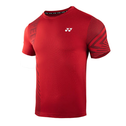 YONEX TEXTILE ROUND NECK MEN #  RM-Z012-2584-ACT33-S JET BLA