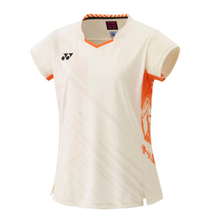 YONEX WOMENS CREW NECK SHIRT # 20858YX CREAM 2XL
