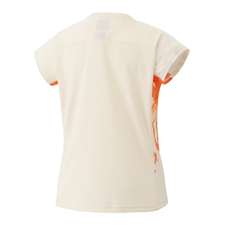 YONEX WOMENS CREW NECK SHIRT # 20858YX CREAM 2XL