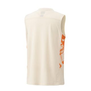 YONEX MENS SLEEVELESS TOP # 10643YX CREAM 2XL
