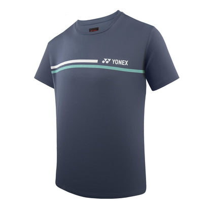 YONEX ROUND NECK MEN T SHIRT# RM-H036-2864-EASY4-S BLACK/TUR