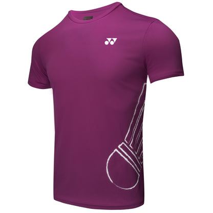 YONEX ROUND NECK MEN T SHIRT# RM-H036-2880-EASY4-S BLACK 2XL