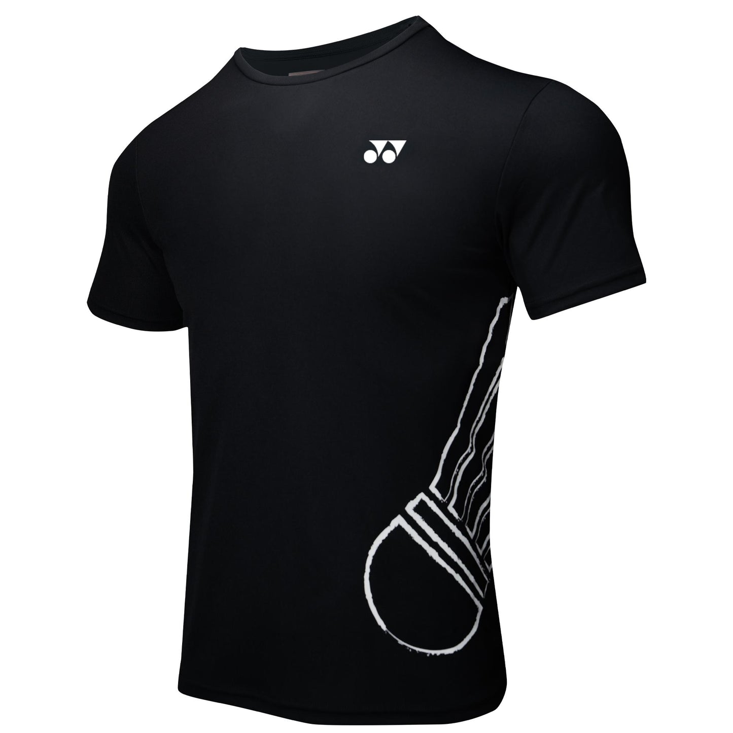 YONEX ROUND NECK MEN T SHIRT# RM-H036-2880-EASY4-S BLACK 2XL