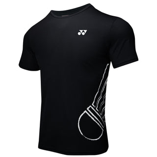 YONEX ROUND NECK MEN T SHIRT# RM-H036-2880-EASY4-S BLACK 2XL