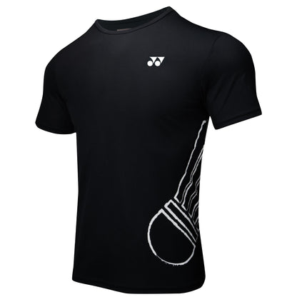 YONEX ROUND NECK MEN T SHIRT# RM-H036-2880-EASY4-S BLACK 2XL