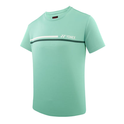 YONEX ROUND NECK MEN T SHIRT# RM-H036-2864-EASY4-S BLACK/TUR