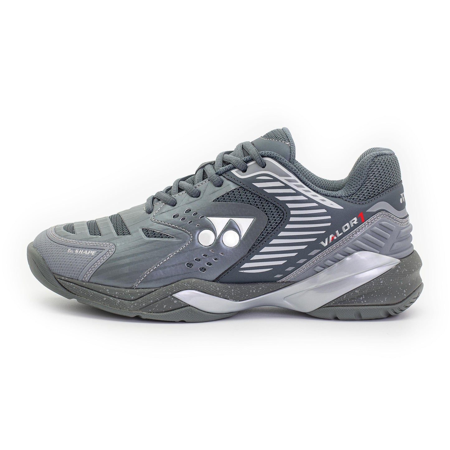 YONEX MENS BADMINTON SHOES # VALOR-1 BLACK/RED 23.5