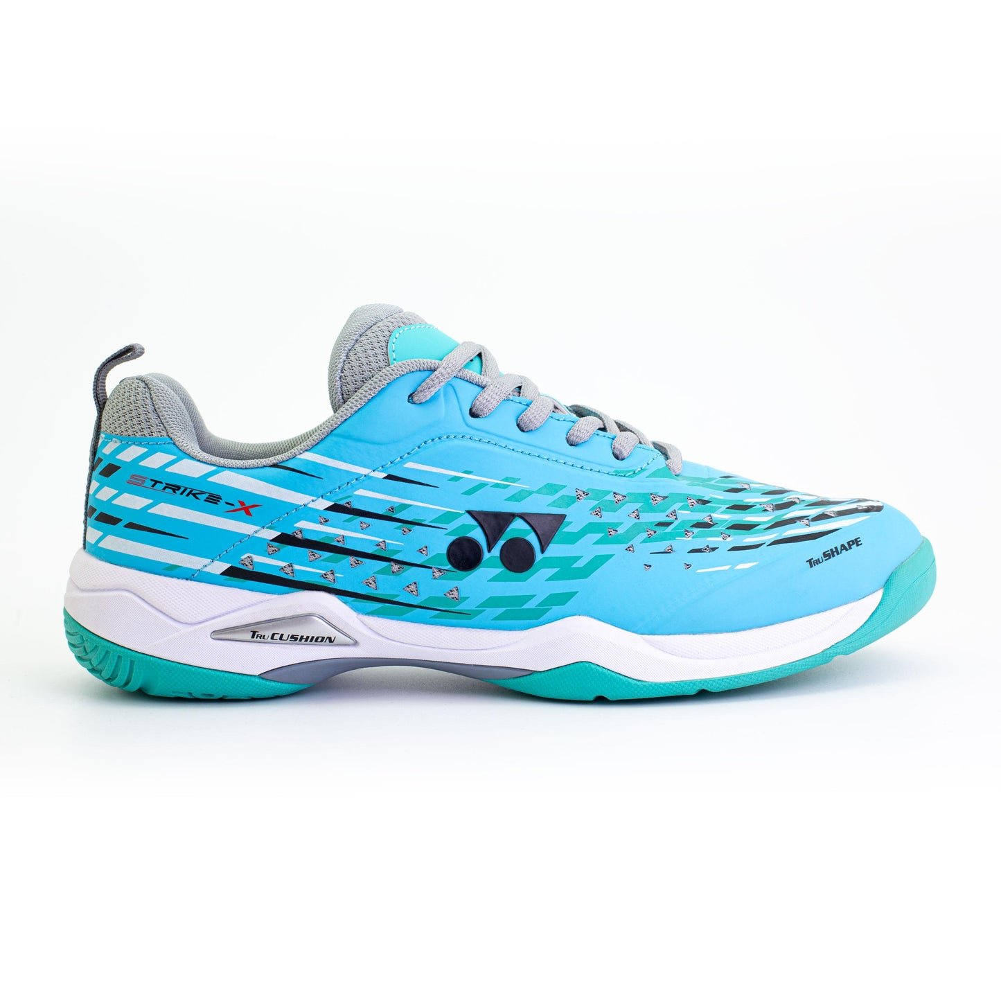 YONEX BADMINTON SHOES # STRIKE X AQUATIC AWE/CARBON GREY 23.