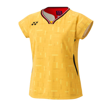 YONEX WOMENS CREW NECK SHIRT # 20917YX BRIGHT GOLDEN YELLOW