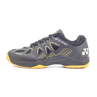 YONEX MENS BADMINTON SHOES # PYRO BLACK/GOLD 23.5