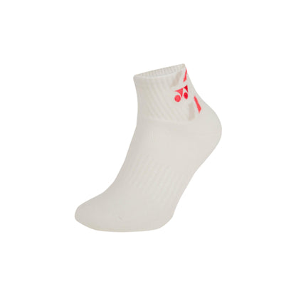 YONEX MEN'S SOCKS 1/2 REGULAR # SSM-1094-MP7-S  WHITE / GERA