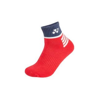 YONEX MEN'S SOCKS 3/4 REGULAR # SSM-1292-MP7-S GERANIUM PINK