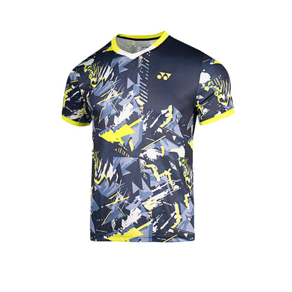 YONEX ROUND NECK MEN # RM-J035-2918-RW1-S JET BLACK 2XL
