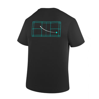 YONEX ROUND NECK MEN T SHIRT# RM-H036-2863-EASY4-S BLACK/TUR