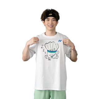 YONEX MENS ROUND NECK TEE # RM-J035-3098-MYMAS25-S WHITE 2XL