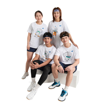 YONEX MENS ROUND NECK TEE # RM-J035-3098-MYMAS25-S WHITE 2XL