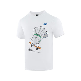 YONEX MENS ROUND NECK TEE # RM-J035-3100-MYMAS25-S WHITE 2XL