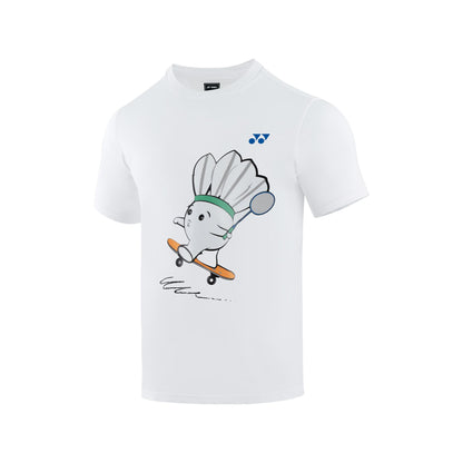 YONEX MENS ROUND NECK TEE # RM-J035-3100-MYMAS25-S WHITE 2XL