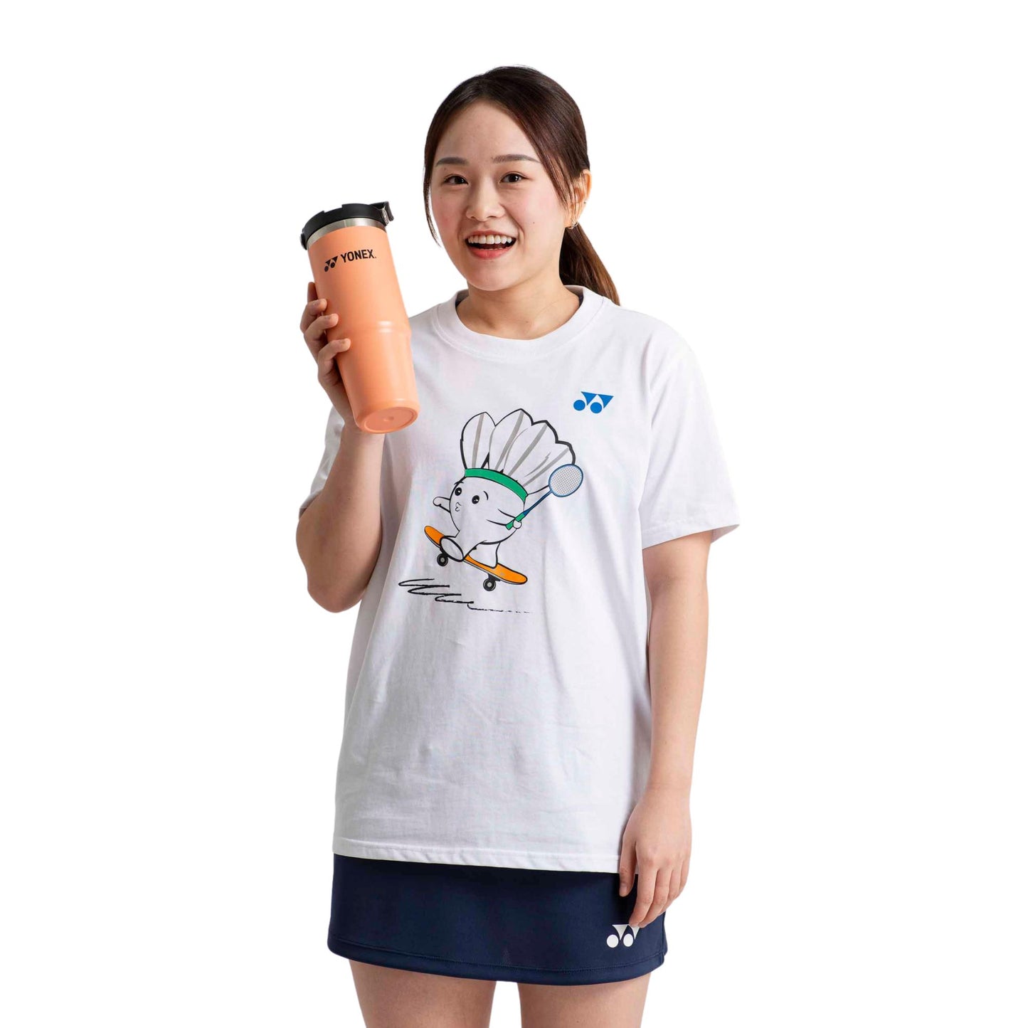 YONEX MENS ROUND NECK TEE # RM-J035-3100-MYMAS25-S WHITE 2XL