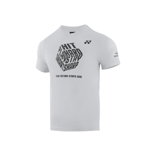 YONEX MENS SLOGAN ROUND NECK TEE # RM-J035-3130-MYMAS25-S CA