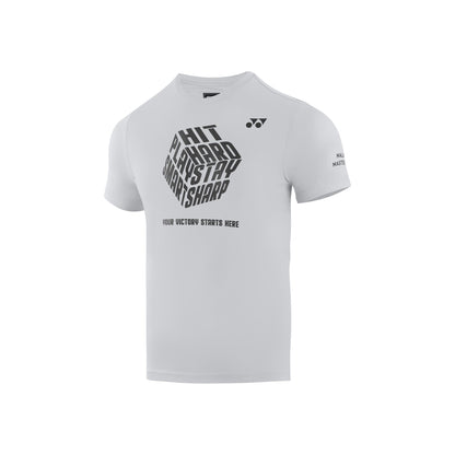 YONEX MENS SLOGAN ROUND NECK TEE # RM-J035-3130-MYMAS25-S CA