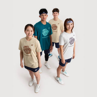 YONEX MENS SLOGAN ROUND NECK TEE # RM-J035-3130-MYMAS25-S CA