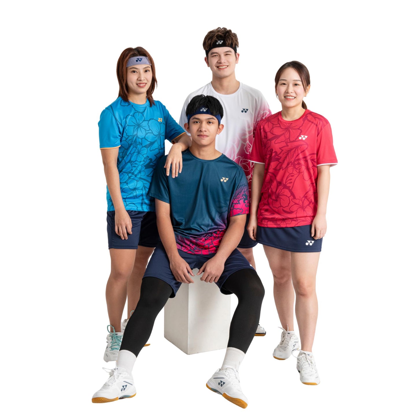 YONEX MENS BATIK ROUND NECK TEE # RM-J035-3143-MYMAS25-S BLU