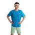 YONEX MENS BATIK ROUND NECK TEE # RM-J035-3143-MYMAS25-S BLU
