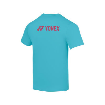 YONEX ROUND NECK MEN T SHIRT# RM-H036-2861-EASY4-S BLUE TURQ
