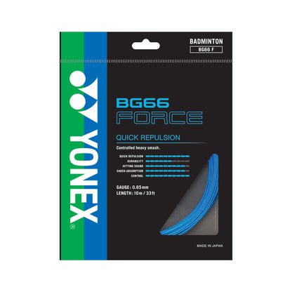 YONEX BADMINTON STRINGS # BG66 FORCE CYAN